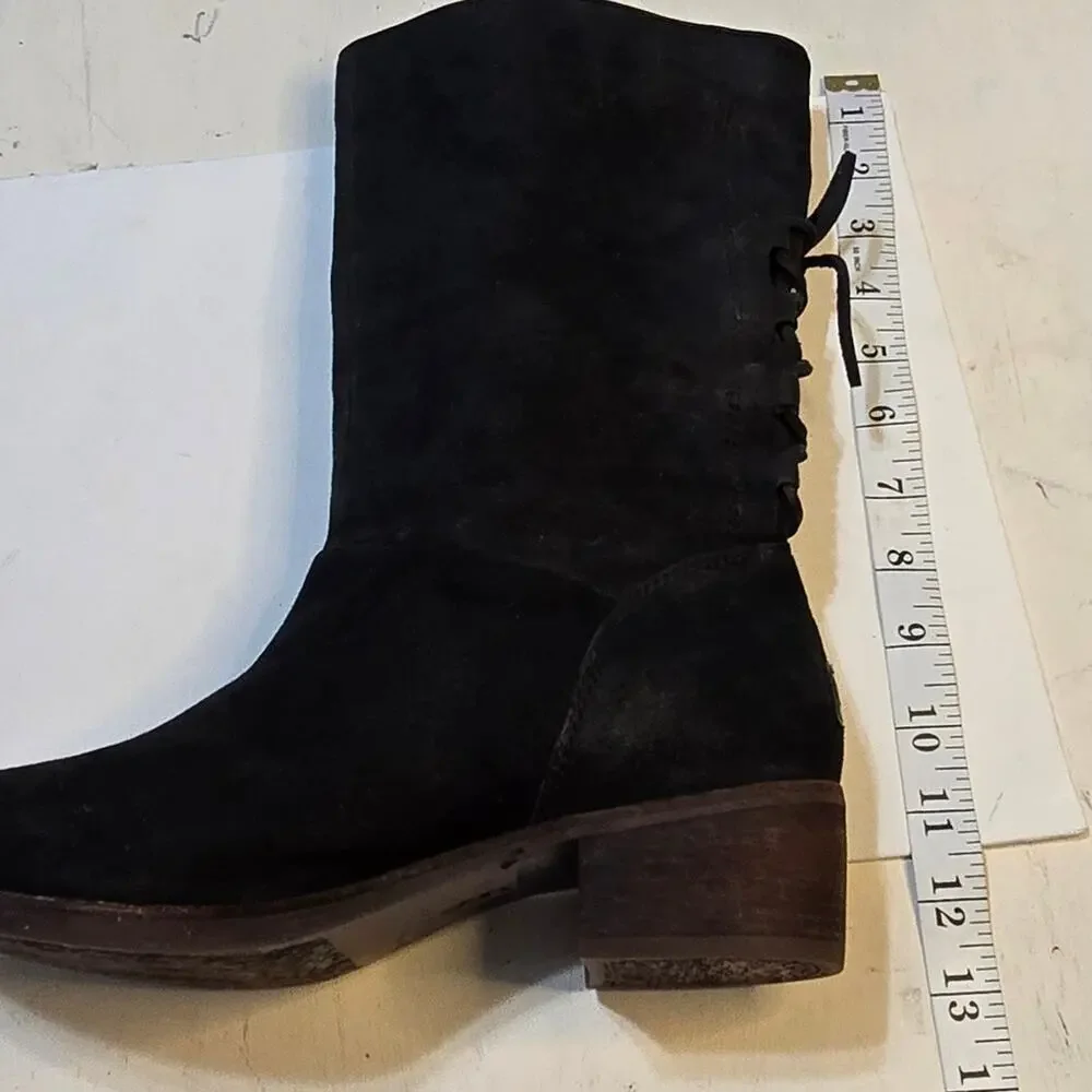 UGG CARY BLACK CORSET WITH BOW AT THE BACK BOOT US 8 / EU 39 / UK 6.5